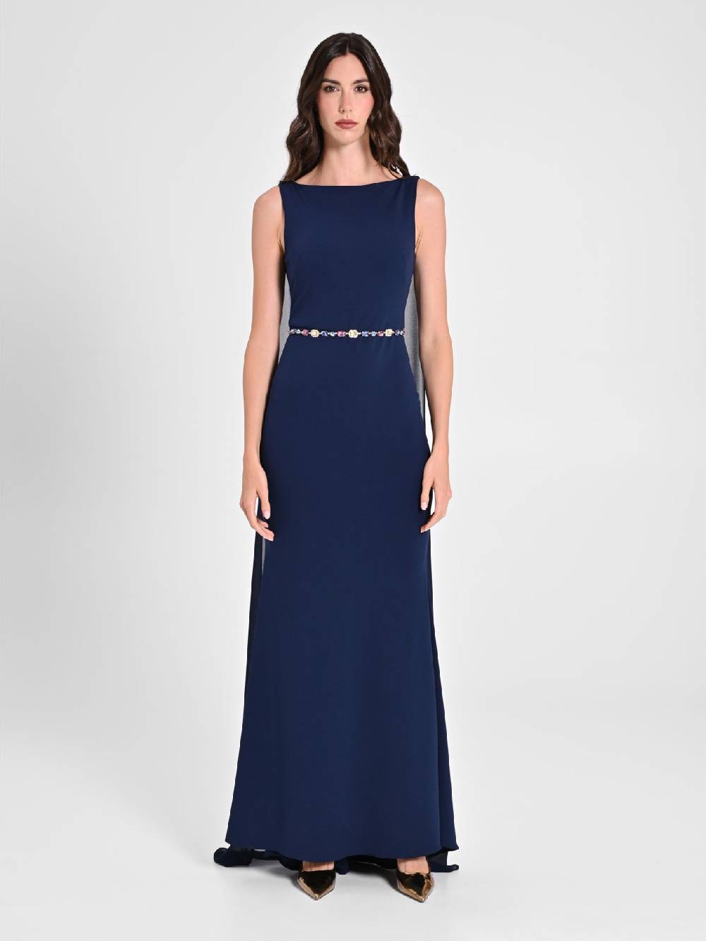 Rinascimento Abito Lungo Sirena Blu Offerte