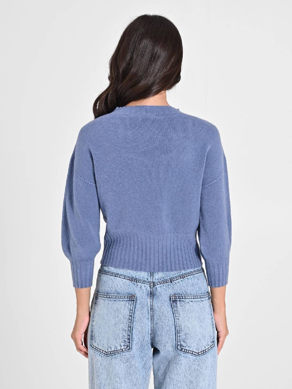 Rinascimento Maglione RR Azzurro Avio Saldi Di Fabbrica