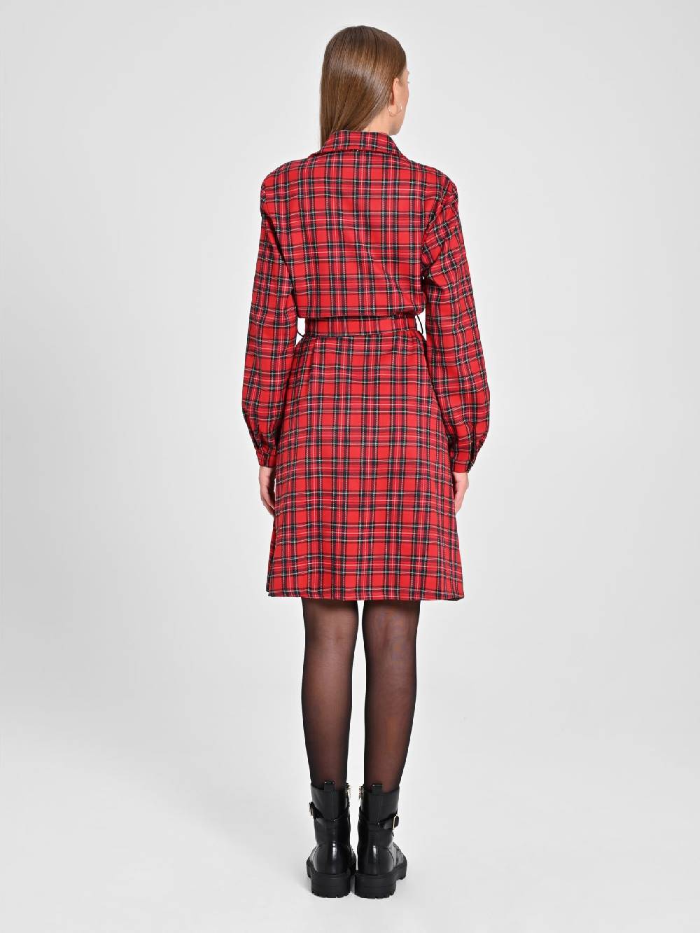 Rinascimento Chemisier in Tartan Online Outlet