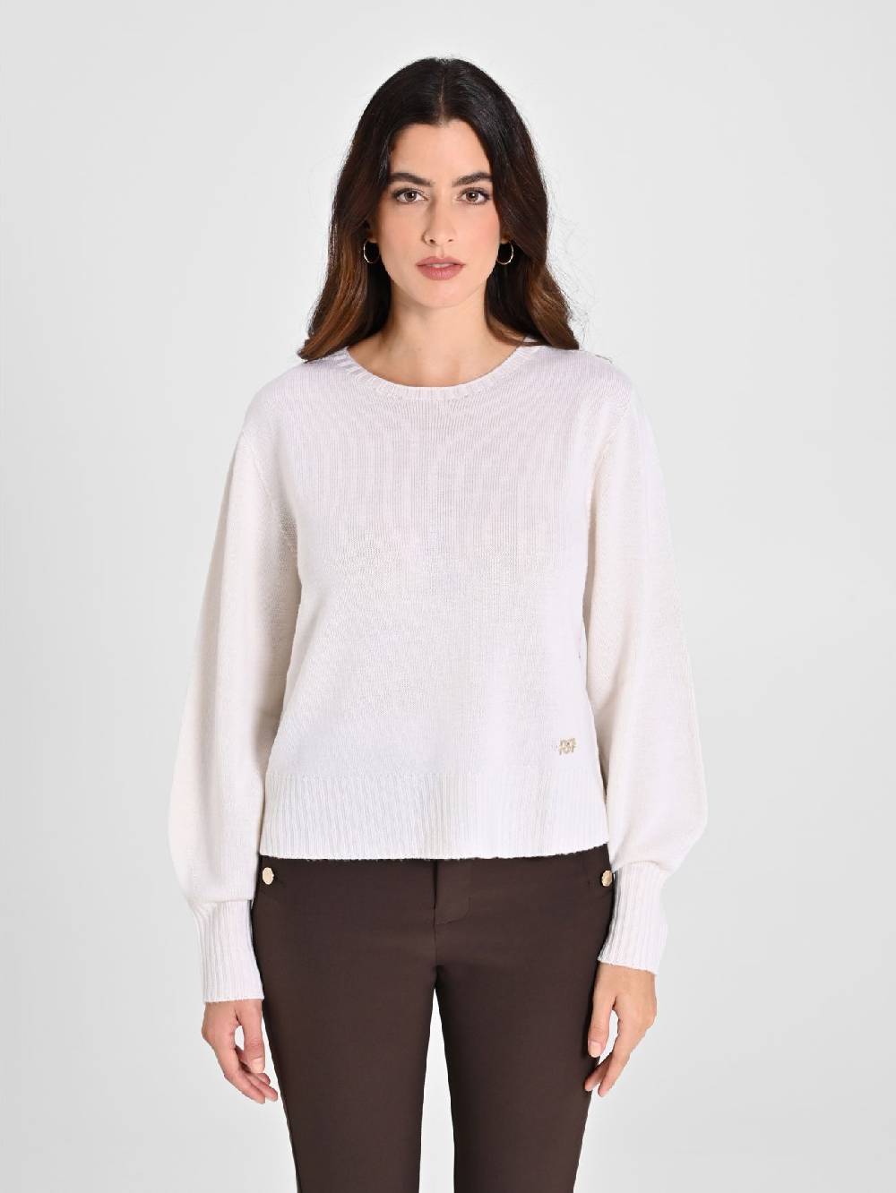 Rinascimento Maglioncino Lana Merino Extrafine Bianco Comprane uno, ottenene uno gratis