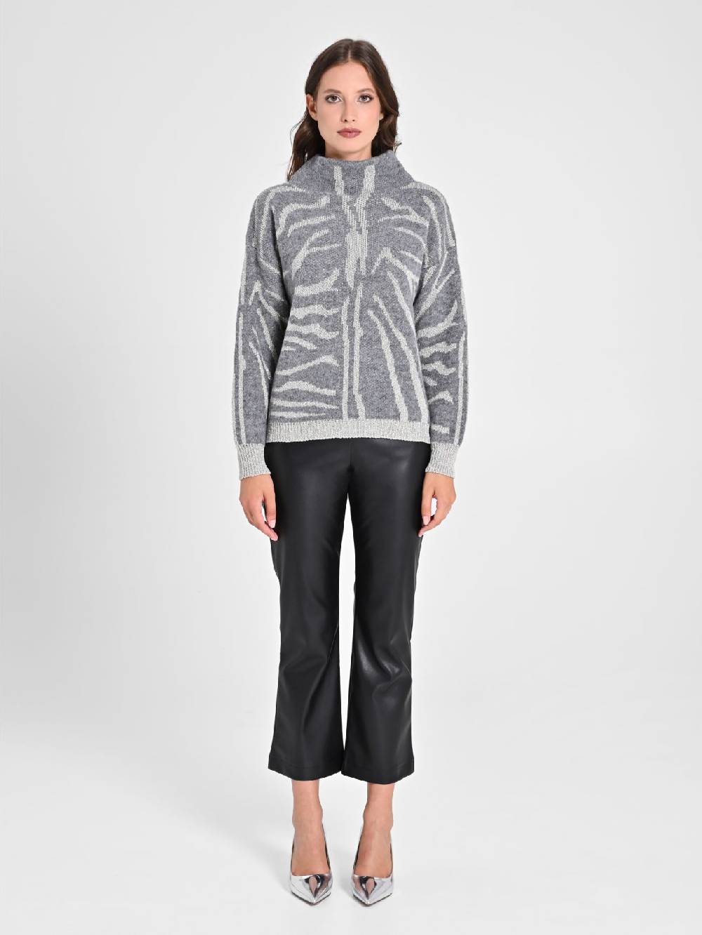 Rinascimento Maglione Zebra Lurex Duty-free