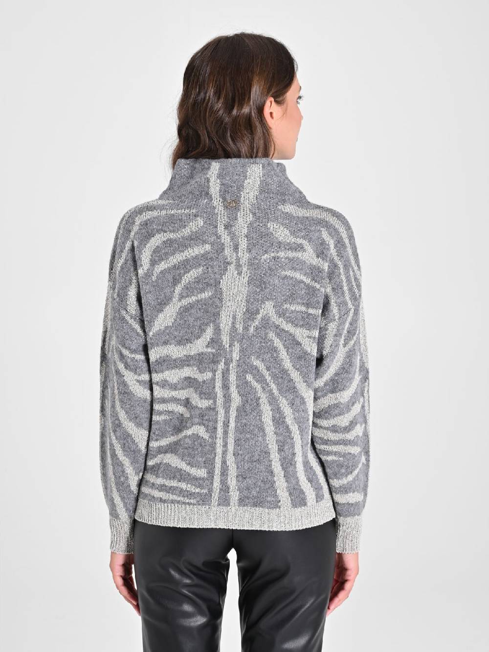Rinascimento Maglione Zebra Lurex Duty-free