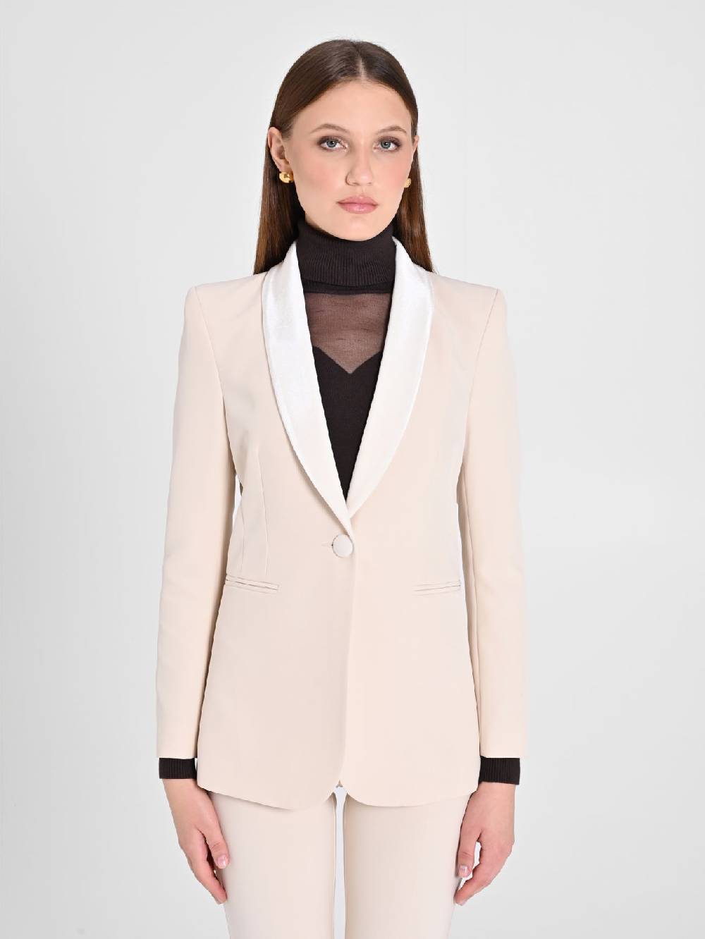 Rinascimento Giacca Tuxedo Beige Vendita