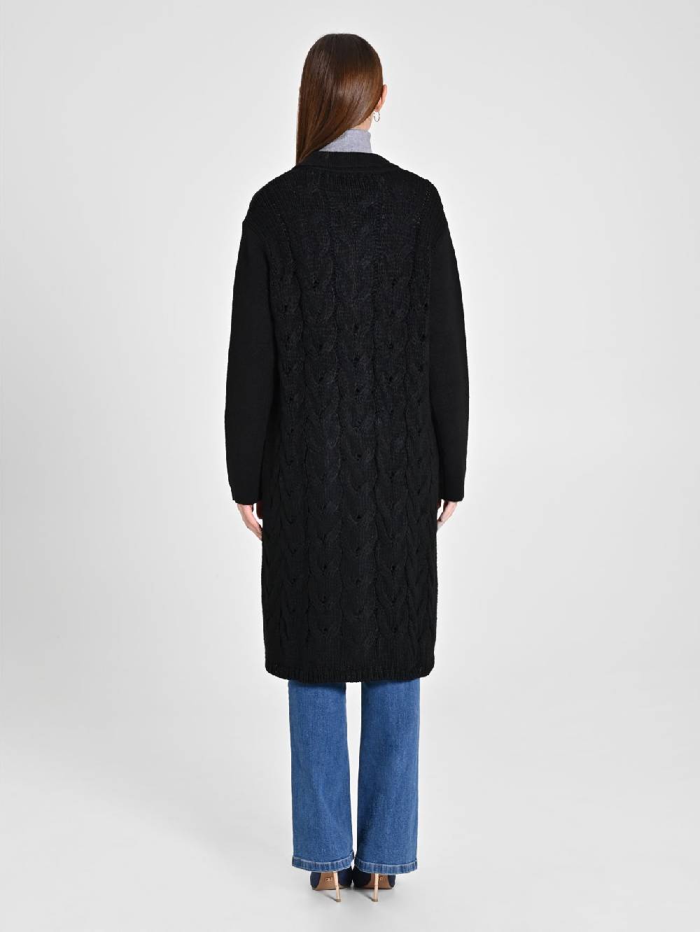 Rinascimento Maxi Cardigan nero Promozione
