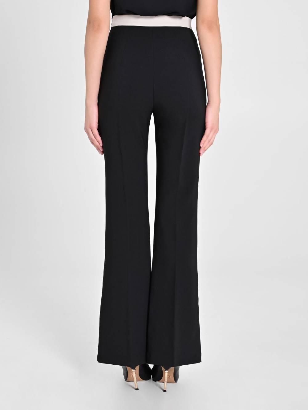 Rinascimento Pantalone Bicolor Nero & Beige Spedizione Gratuita
