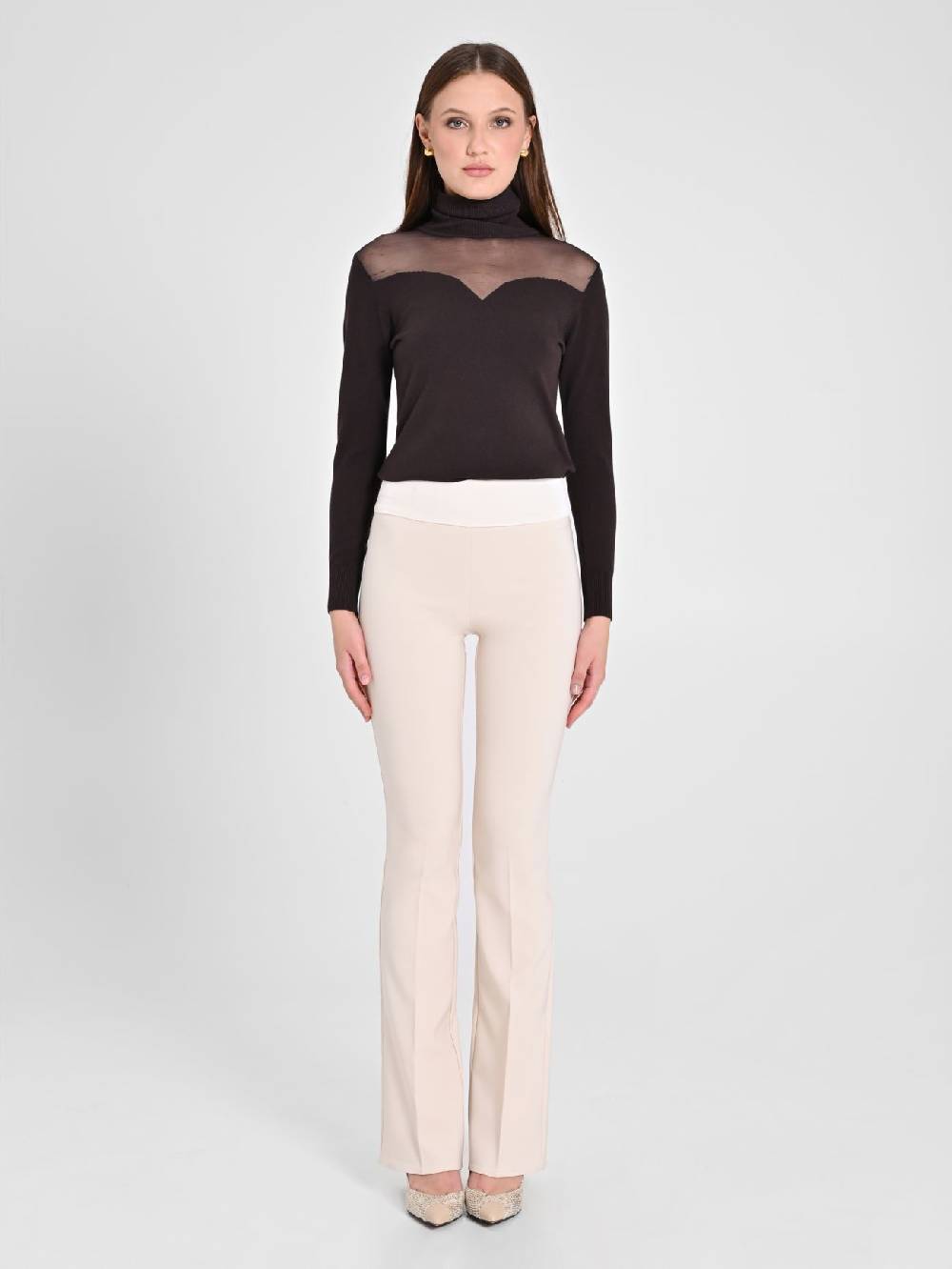 Rinascimento Pantaloni Tuxedo Beige Soddisfazione Garantita