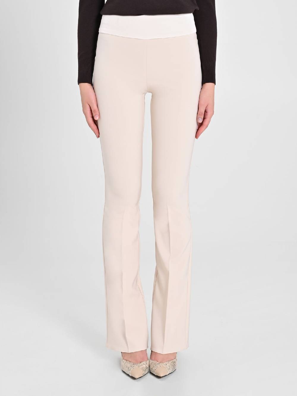 Rinascimento Pantaloni Tuxedo Beige Soddisfazione Garantita