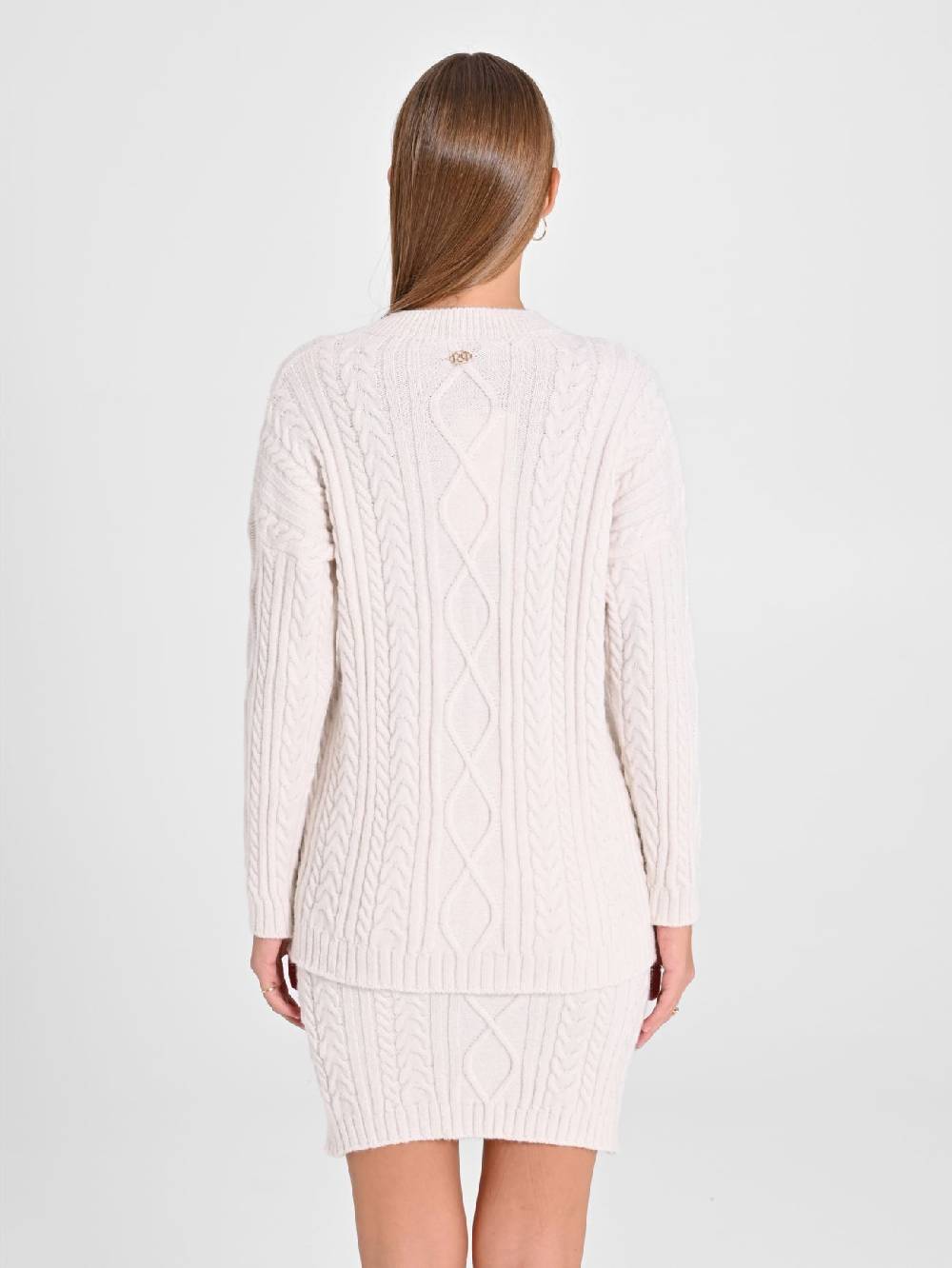 Rinascimento Maglione Bianco con Perle Promozione Limitata