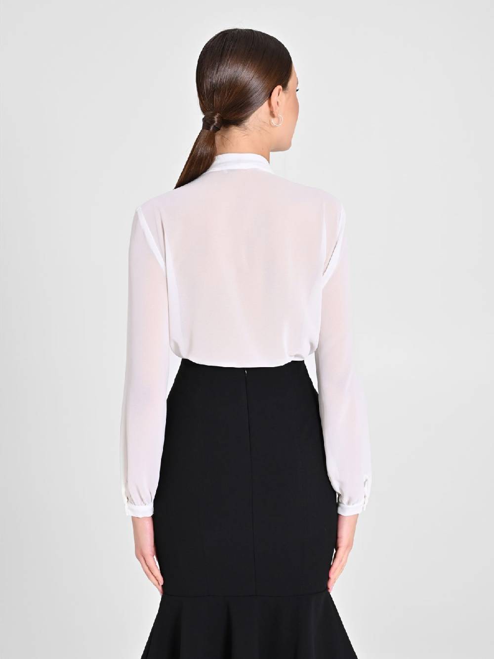 Rinascimento Blusa Bianca dettaglio Strass In Vendita