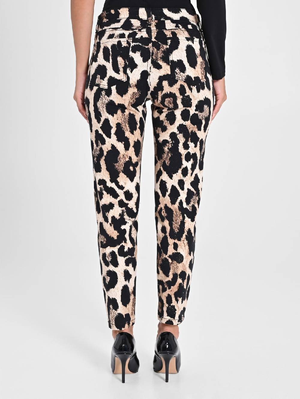 Rinascimento Pantaloni Denim Skinny Stampa Animalier Fino al 50% di sconto