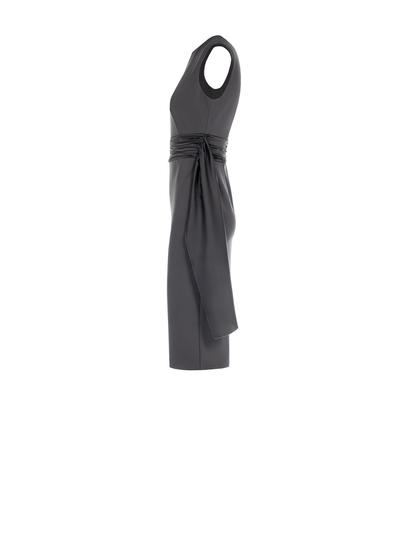 Rinascimento Tubino in Scuba mano Crepe Grigio Fino al 60% di sconto