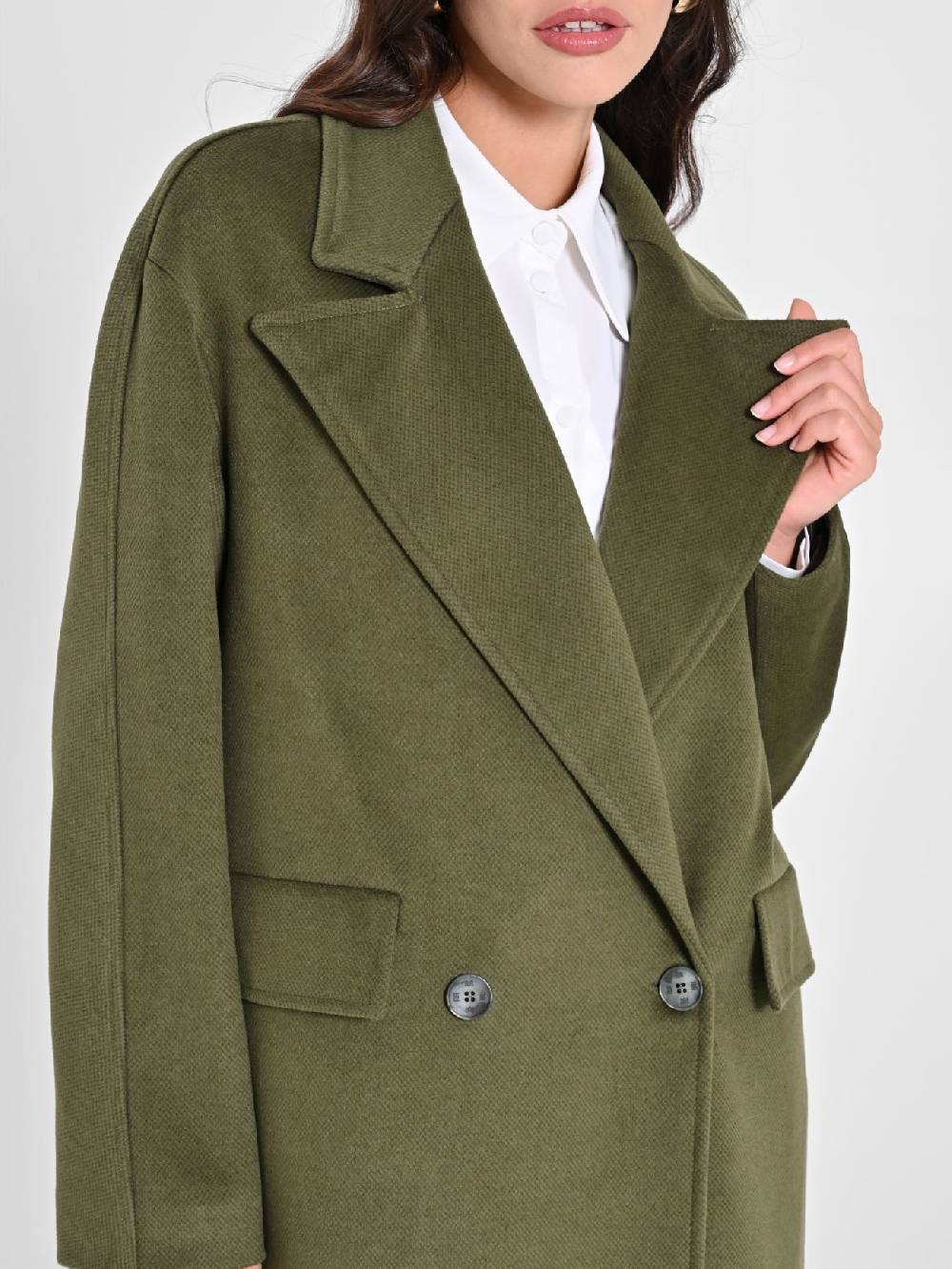 Rinascimento Maxi Cappotto Verde Militare Negozi Online
