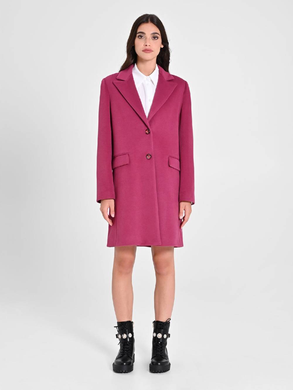 Rinascimento Cappotto Medio Bordeaux Shopping Online
