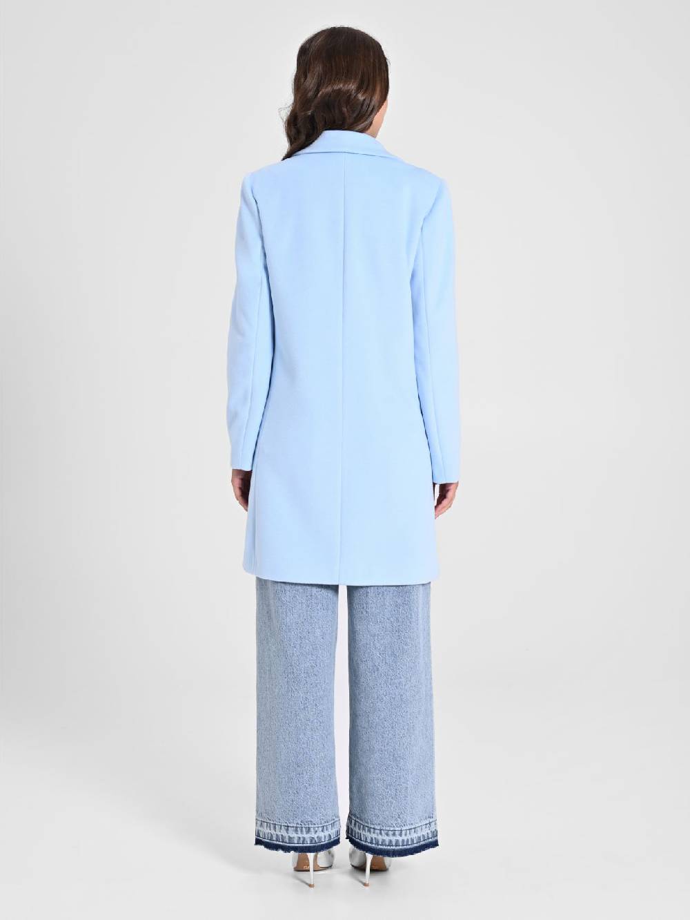 Rinascimento Cappotto Medio Azzurro Affare Del Giorno