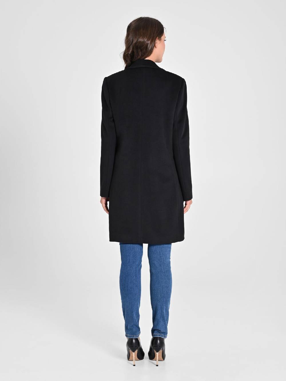 Rinascimento Cappotto Medio Nero Prezzo Ridotto
