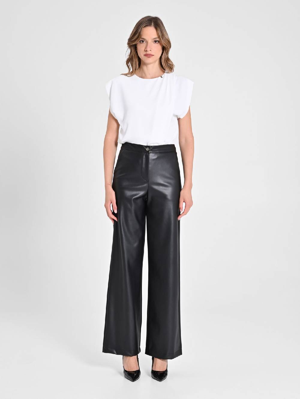 Rinascimento Pantaloni in simil pelle Sottocosto