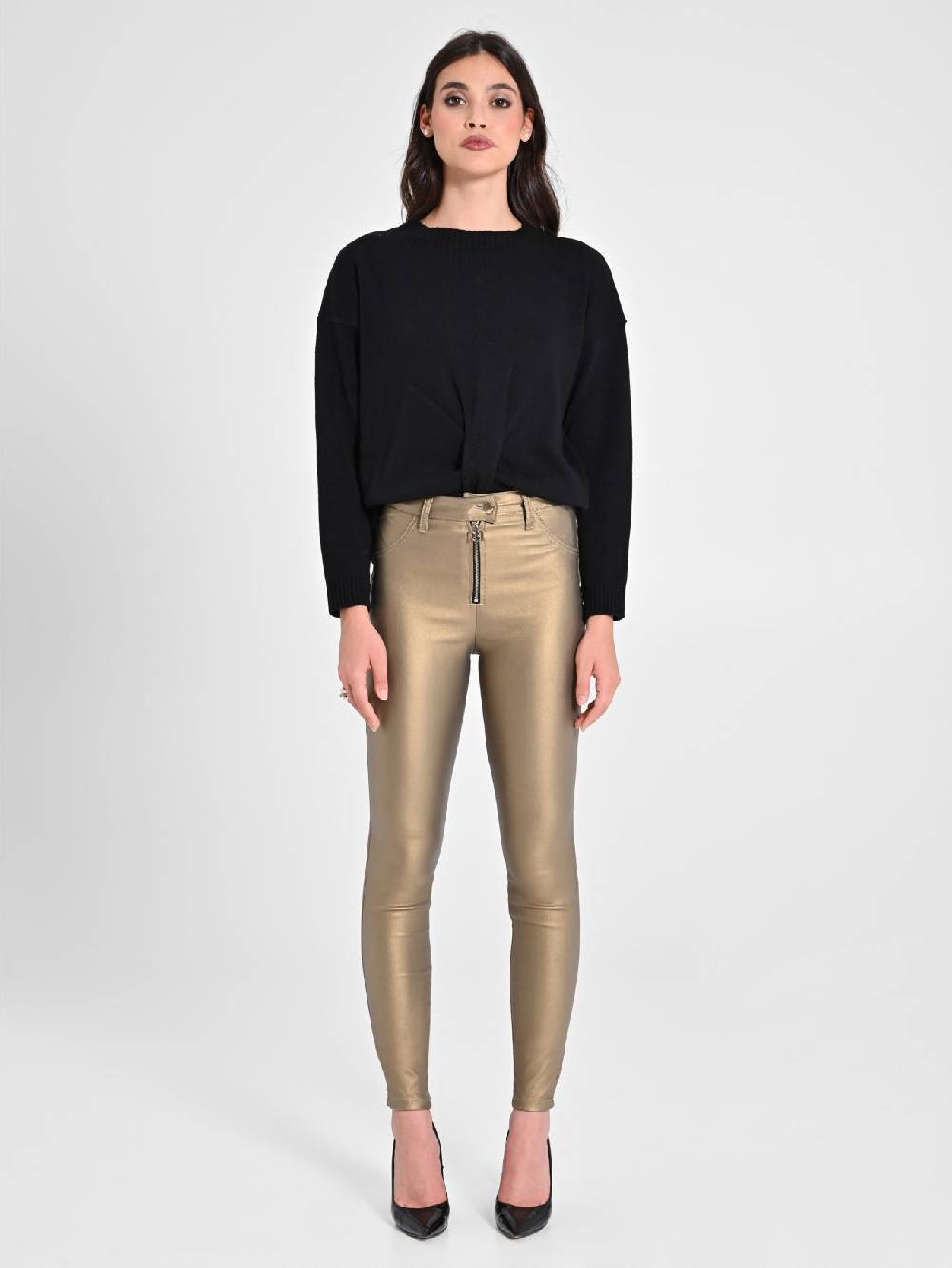 Rinascimento Pantaloni Skinny Gold Offerta