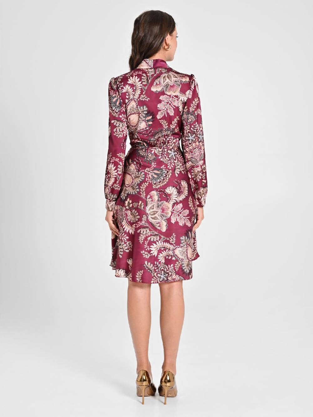 Rinascimento Wrap Dress stampa Cachemire Economico