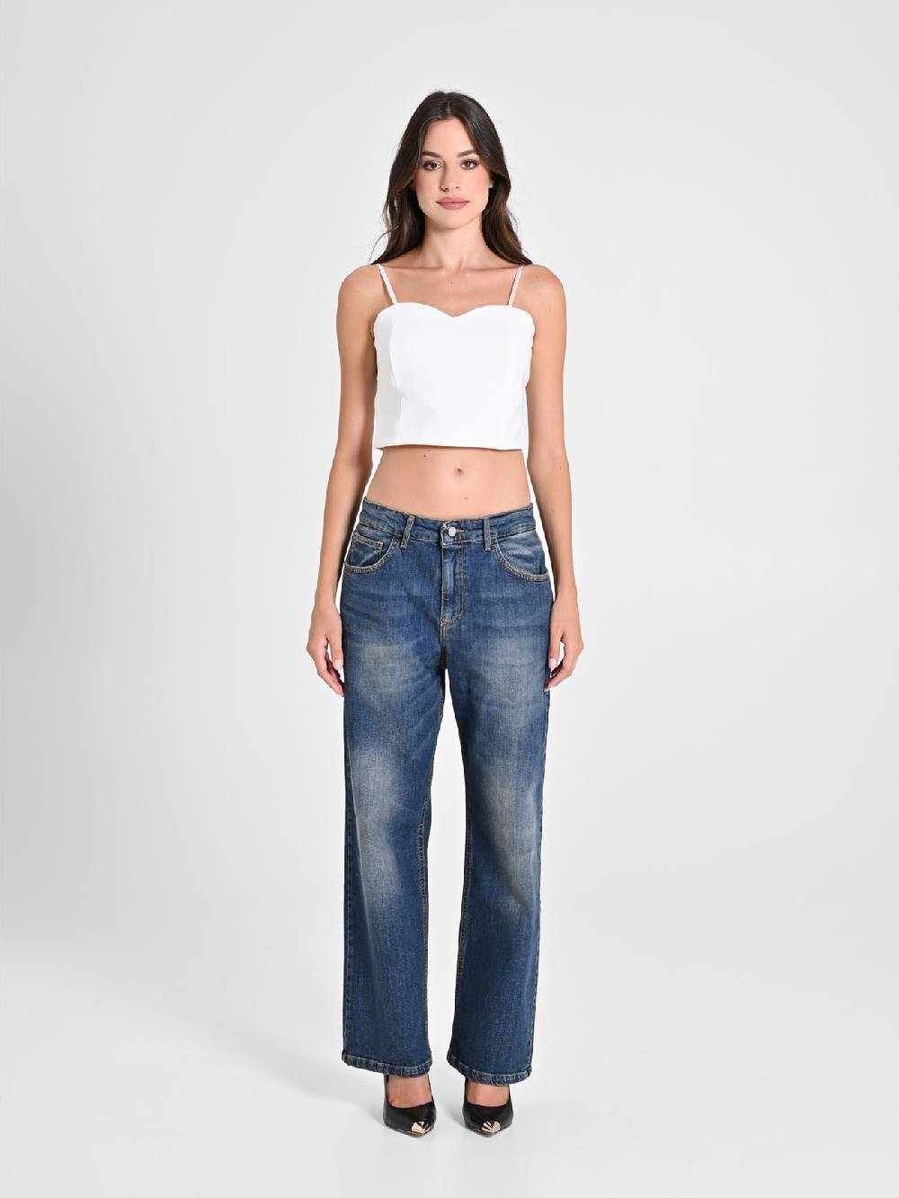 Rinascimento Jeans Gamba Ampia Online