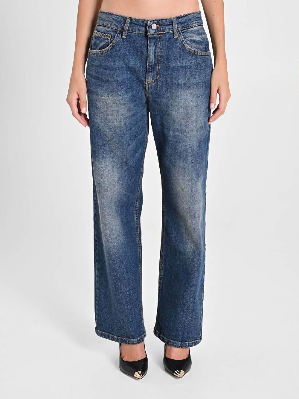 Rinascimento Jeans Gamba Ampia Online