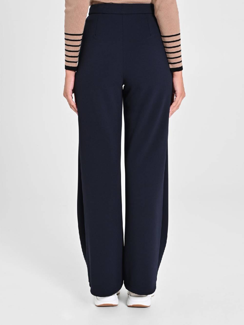 Rinascimento Pantaloni Cropped Blu Navy Saldi