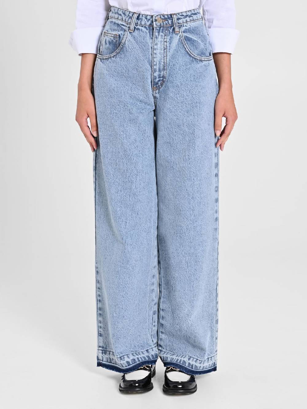 Rinascimento Jeans Chiari Wide Leg Vendite Flash