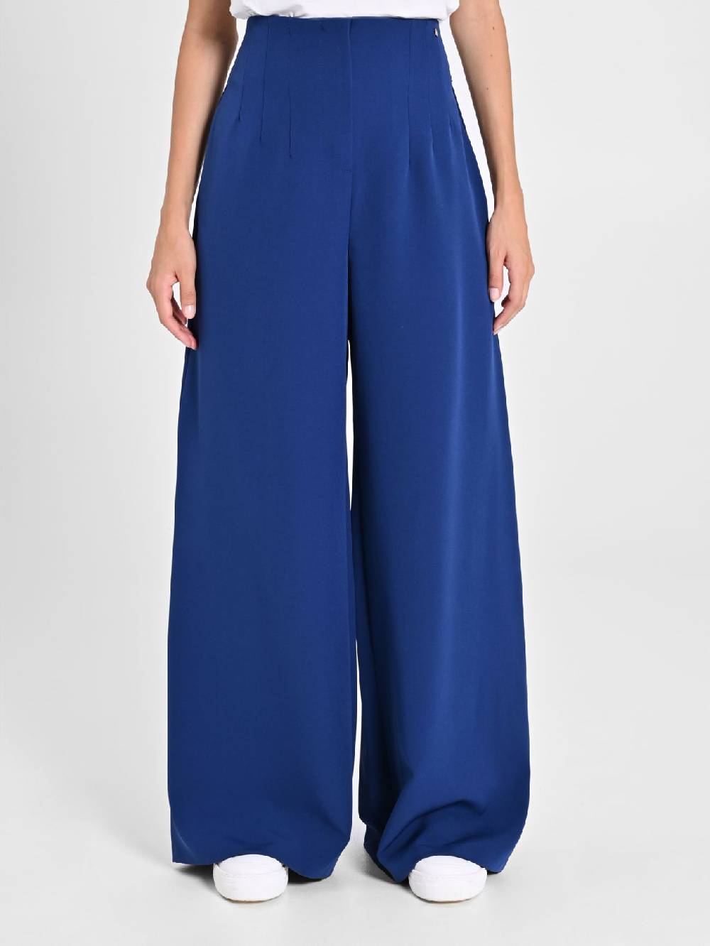 Rinascimento Pantaloni Wide Leg Blu Navy Grande vendita