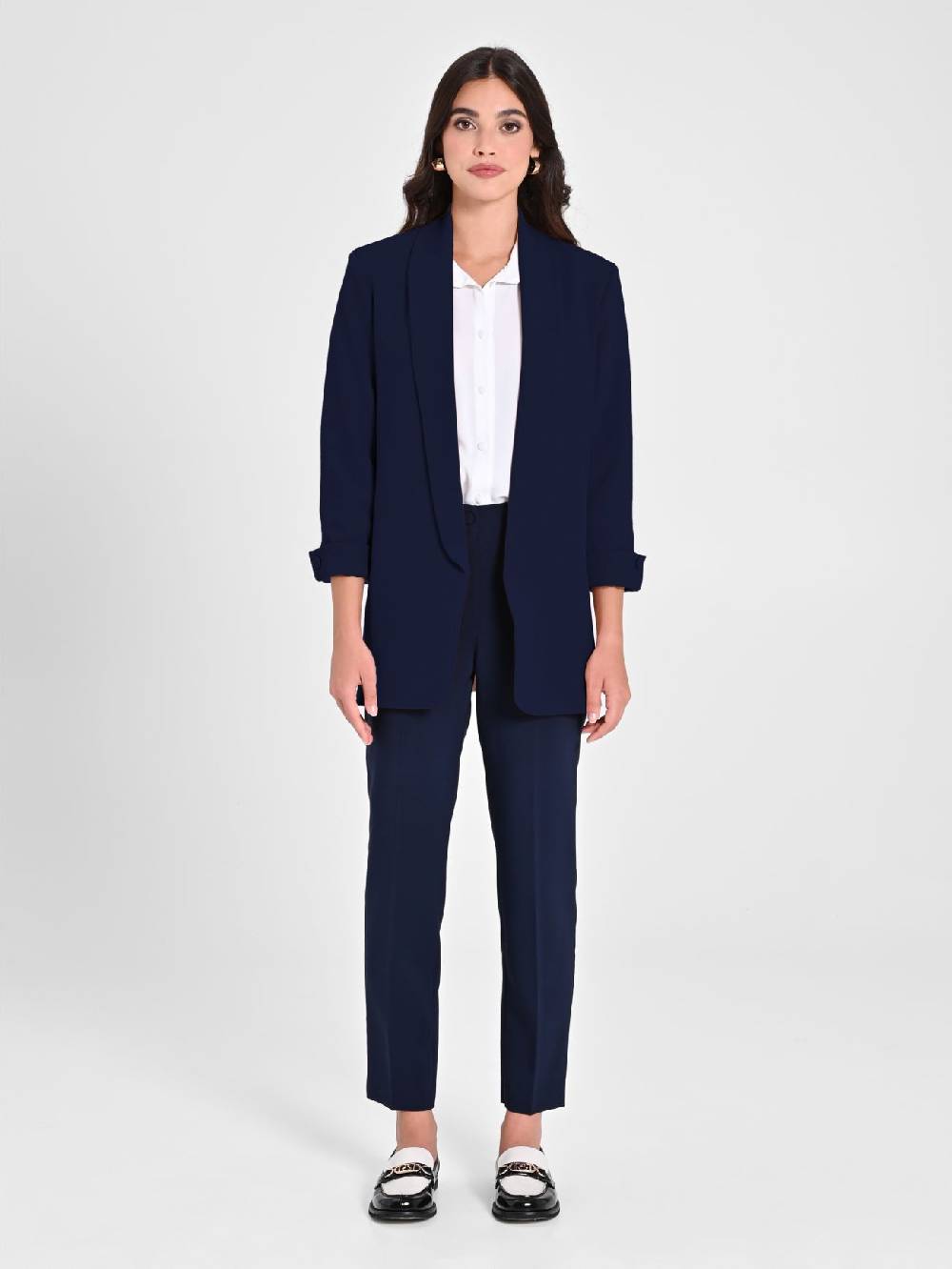 Rinascimento Giacca Aperta Blu Navy Offerta San Valentino