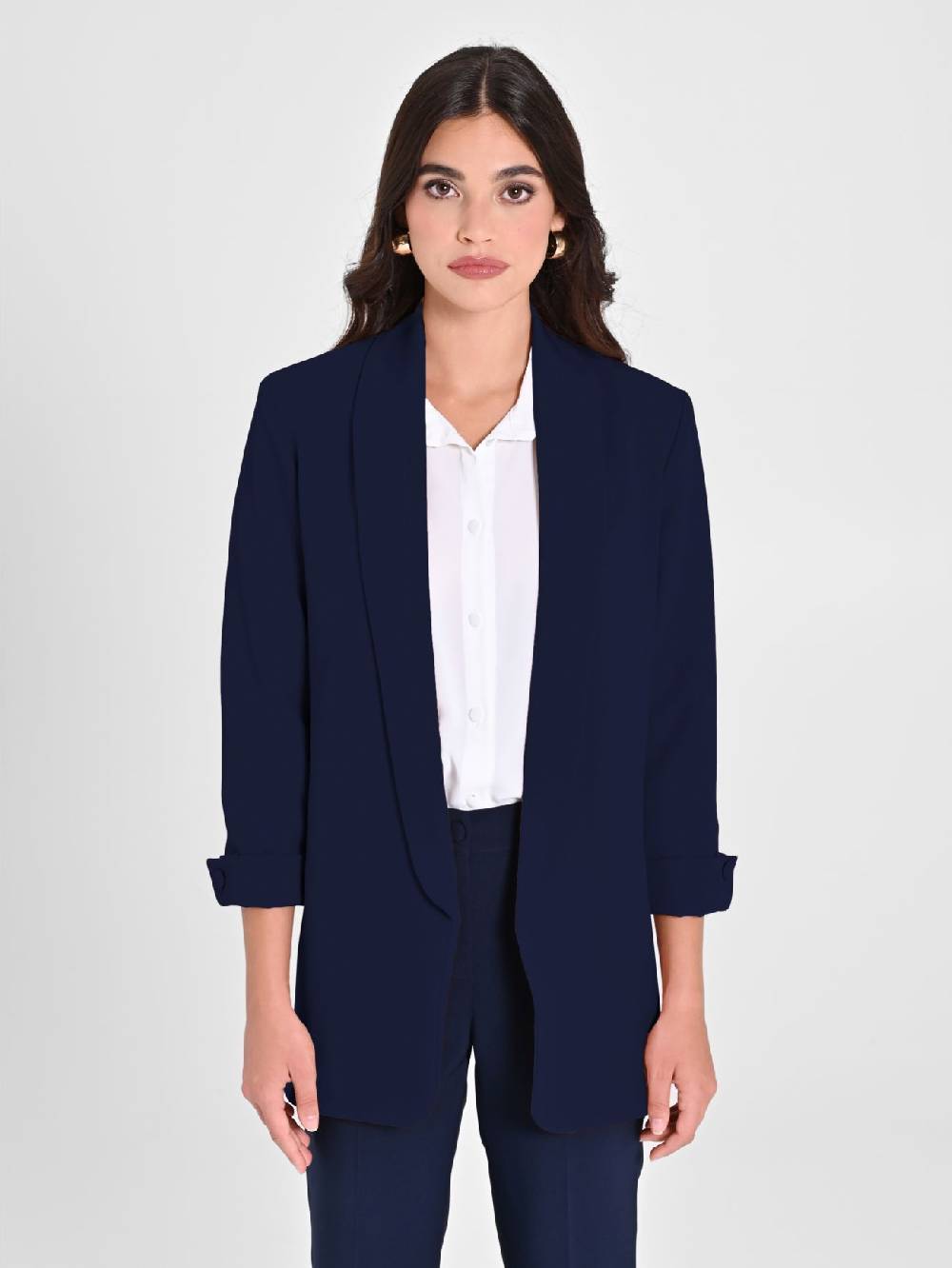 Rinascimento Giacca Aperta Blu Navy Offerta San Valentino