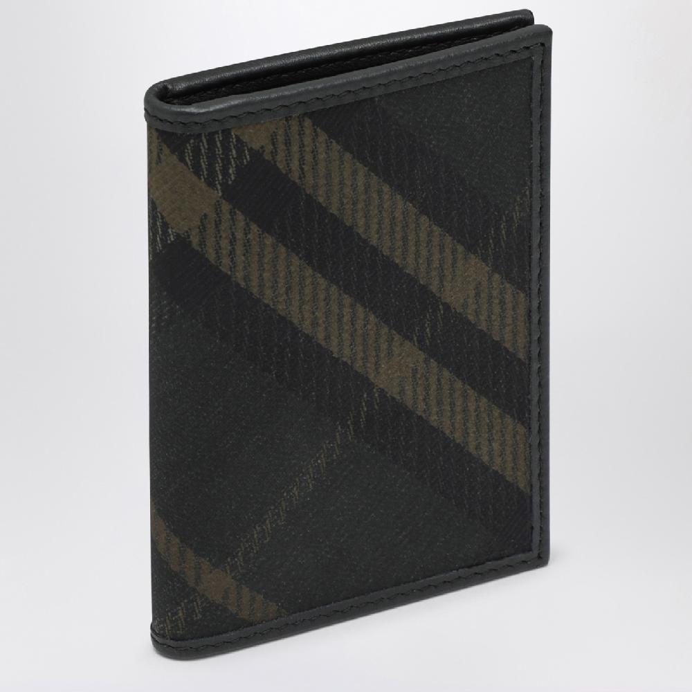 Burberry Portafoglio a libro nero con motivo Check