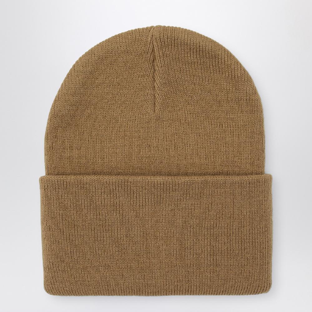 Carhartt WIP Cuffia beige con patch logo Italy