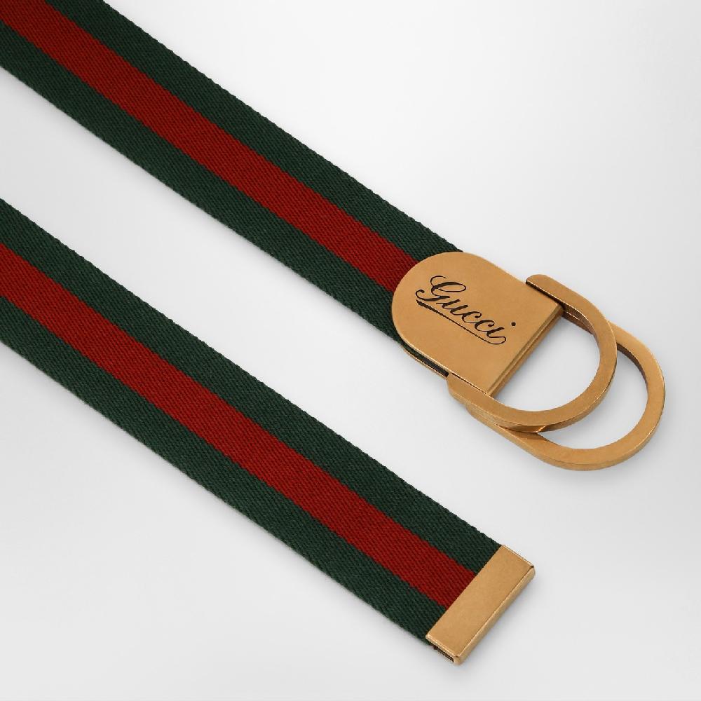 GUCCI Cintura con motivo Web e fibbia con logo Fino al 65% di sconto