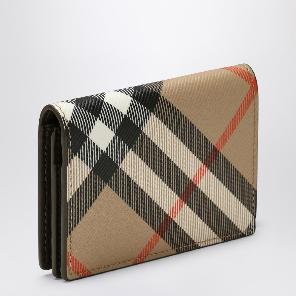 Burberry Portacarte e porta biglietti da visita Check Sand
