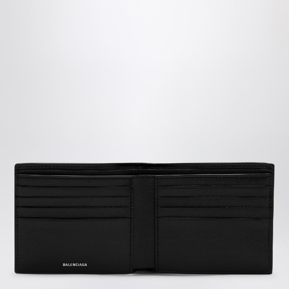 Balenciaga Portafoglio bi-fold Superbusy nero in pelle Promozione Limitata