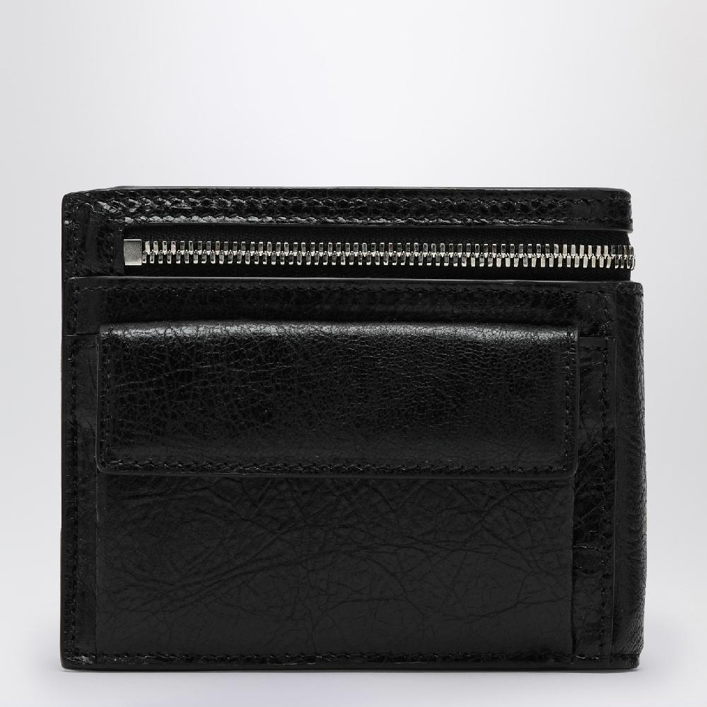 Balenciaga Portafoglio bi-fold Superbusy nero in pelle Promozione Limitata