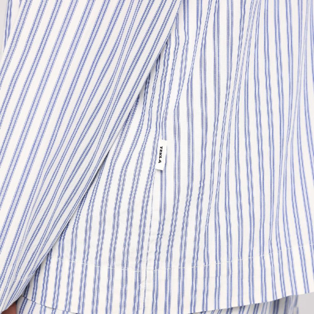 Tekla Camicia pigiama bianca a righe Fino Al -60%
