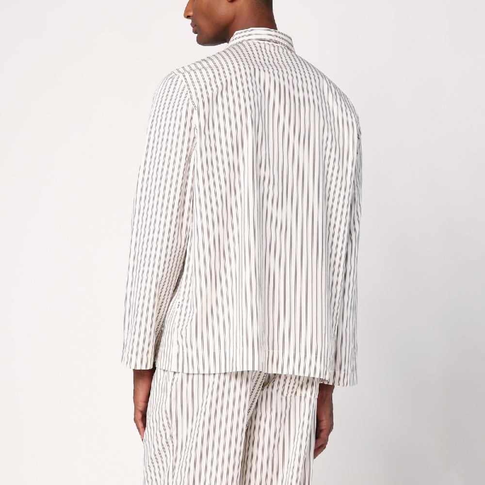 Tekla Camicia pigiama beige a righe 50% di sconto per tempo limitato