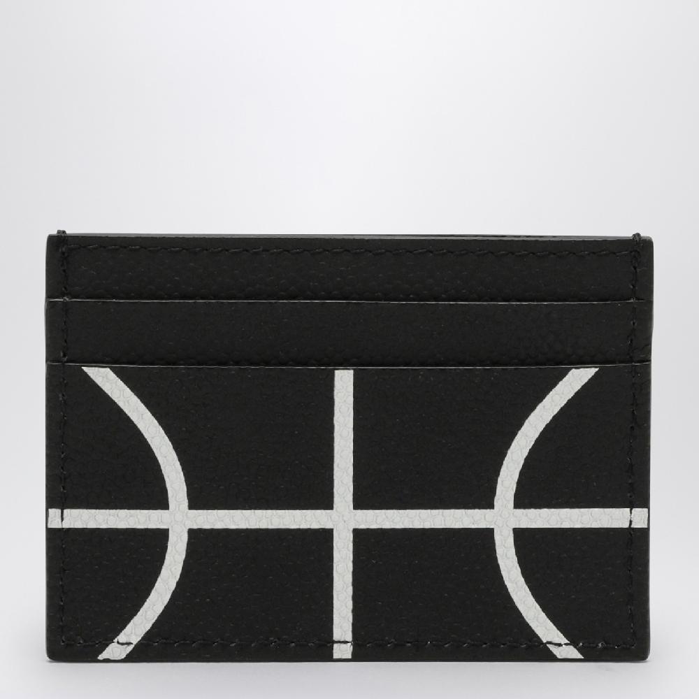 Off-Whiteu2122 Portacarte basket nero in pelle Convenienza