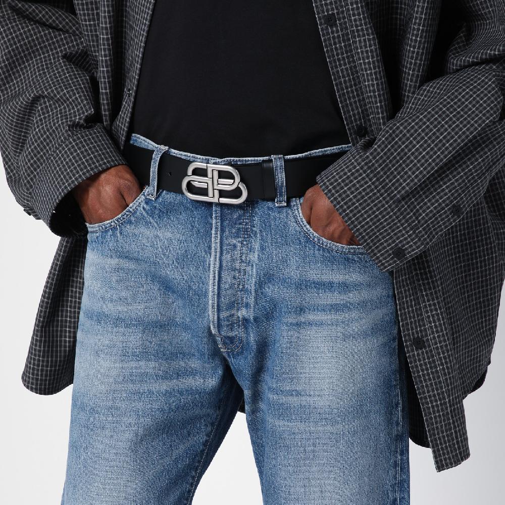 Balenciaga Cintura BB Extra Large nera in pelle di vitello Novità
