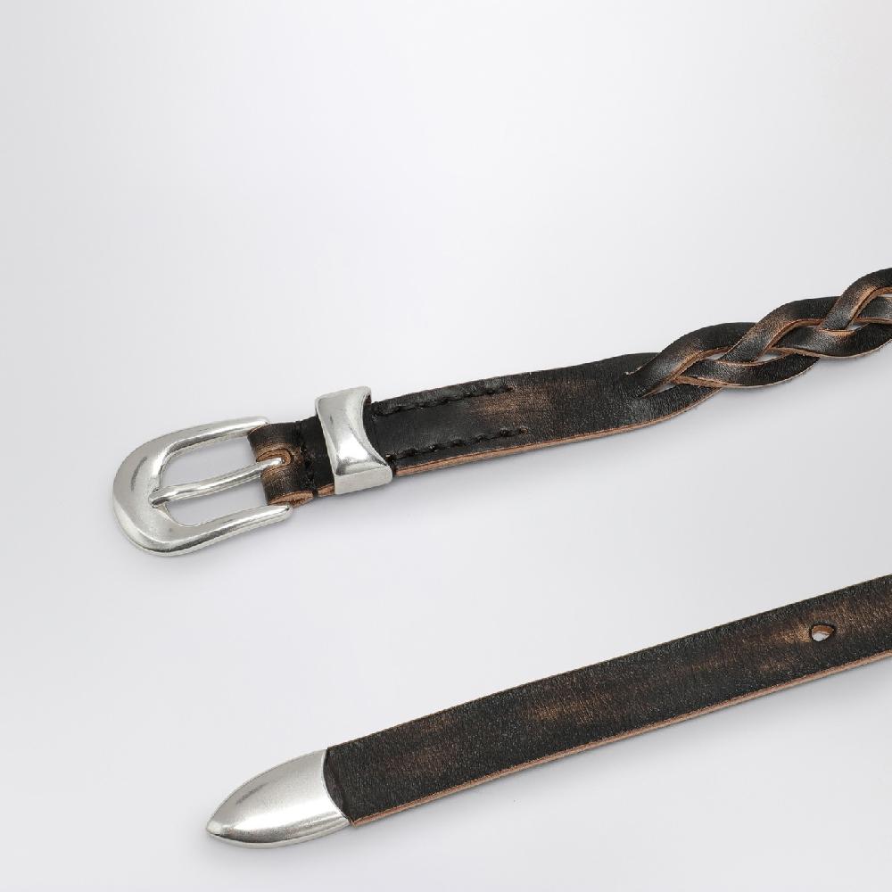 Cintura con treccia vintage black Offerta