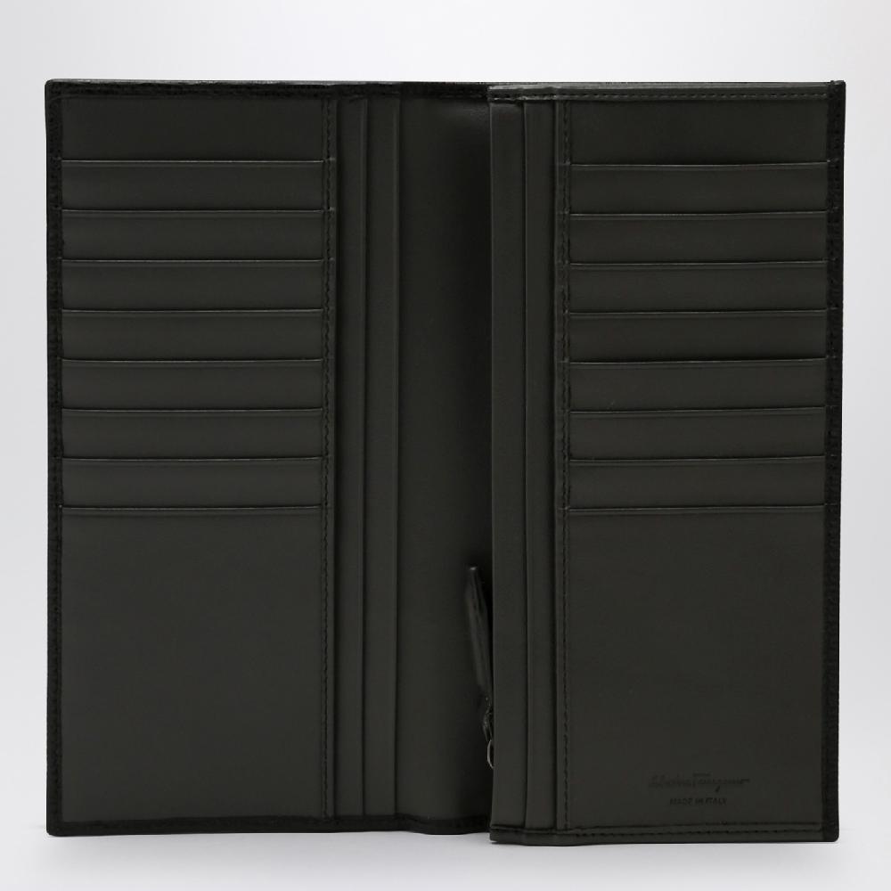 Ferragamo Portafoglio organizer Gancini nero/rosso Vendita Calda