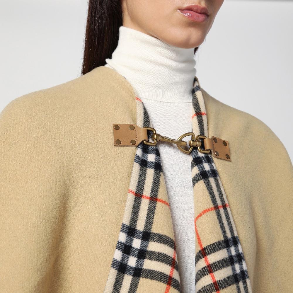 Burberry Mantella motivo Check in lana Affare Del Giorno