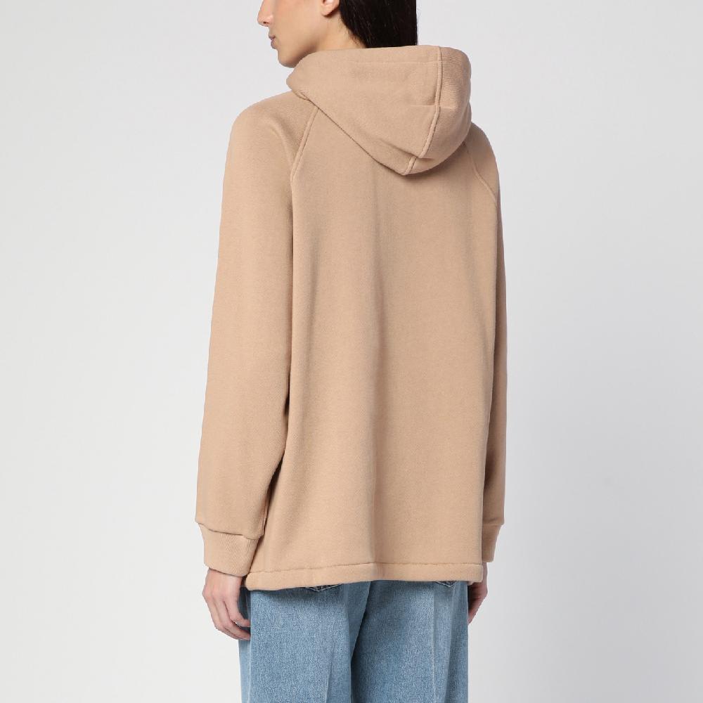 GUCCI Felpa beige con nastro Web Prezzo Ridotto