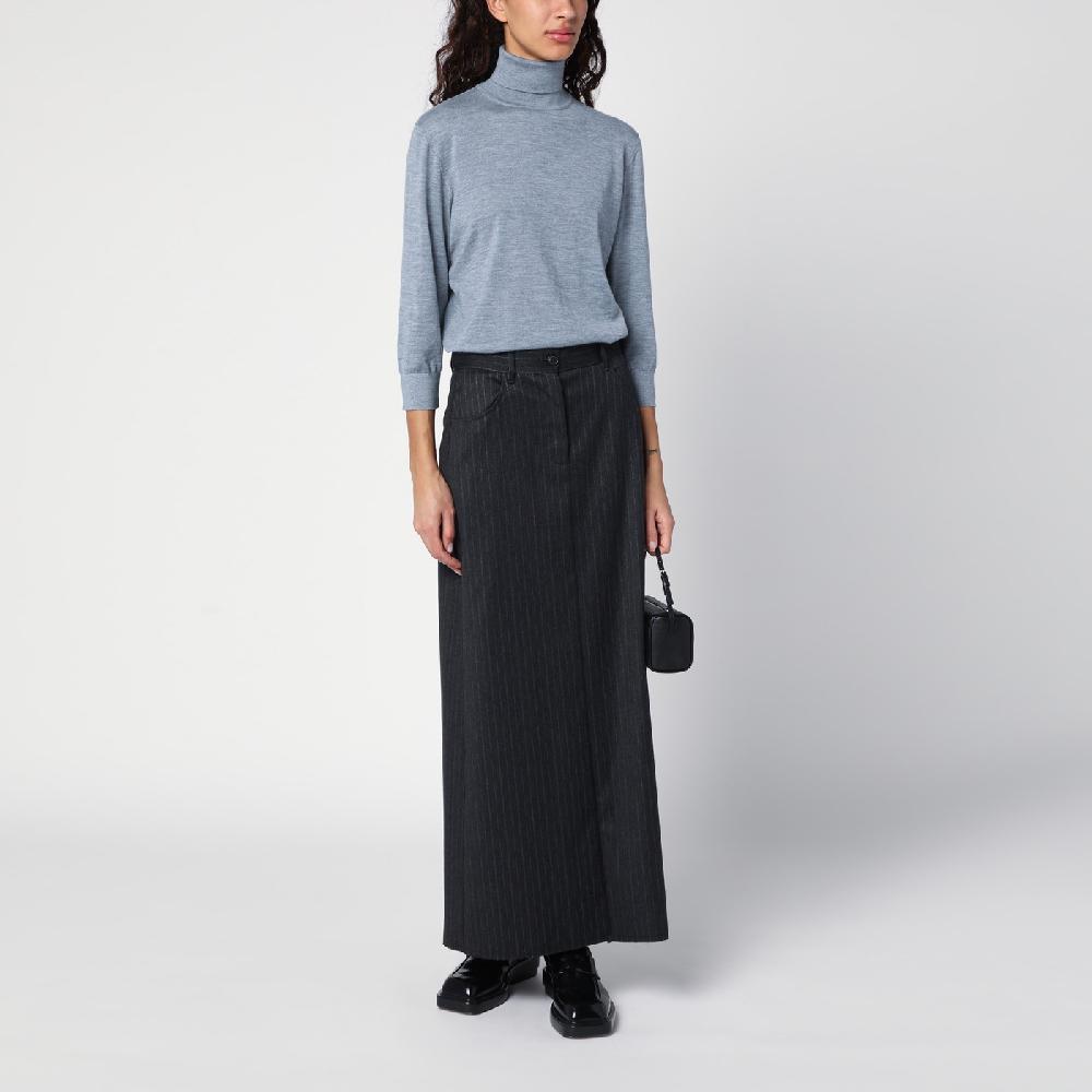 The Row Maglia dolcevita grigia in cashmere Online
