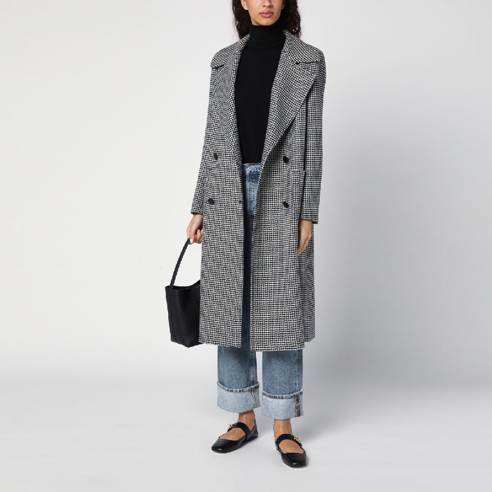 Tagliatore Cappotto doppiopetto in pied de poule Outlet