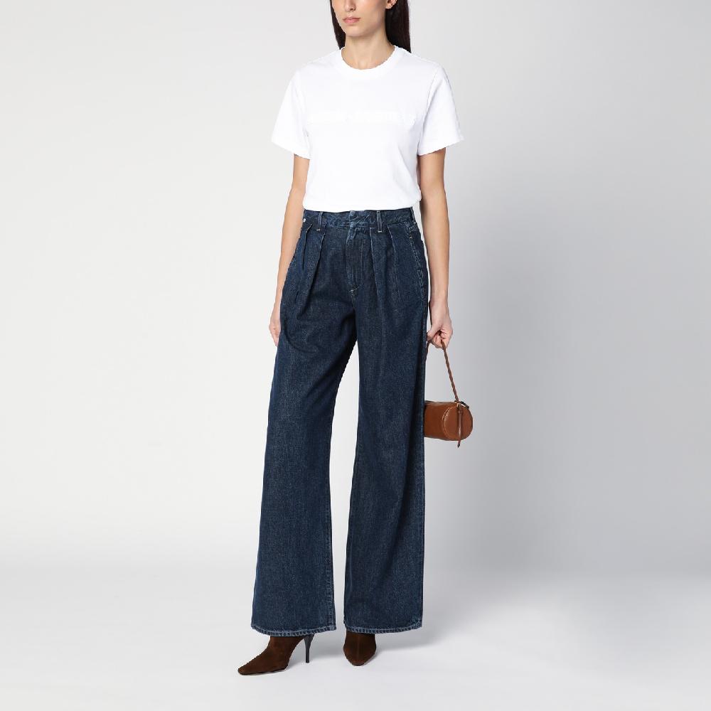 Citizens of Humanity Jeans scuro ampio con pieghe Nuovo
