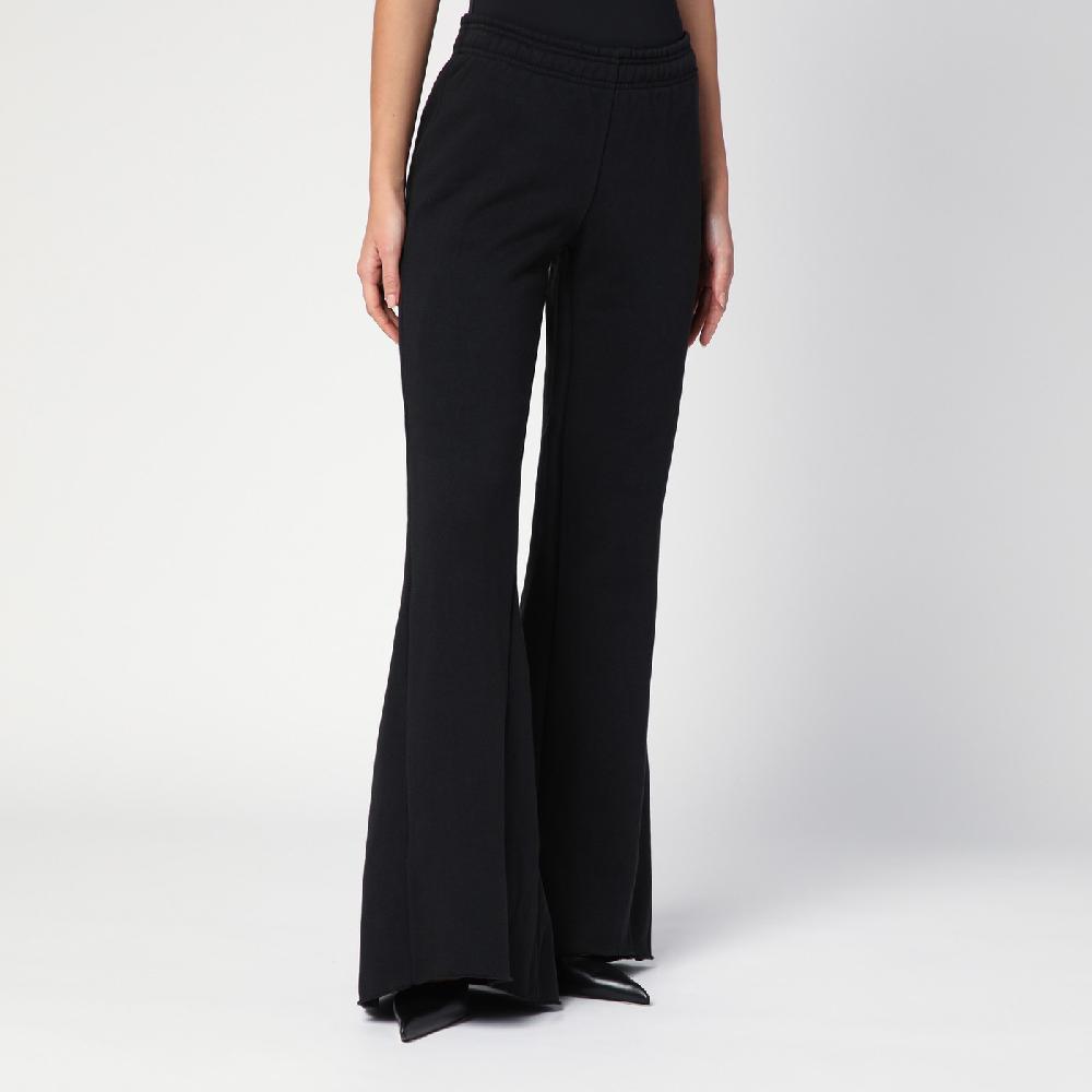 Entire Studios Pantalone a zampa nero in cotone organico Novità