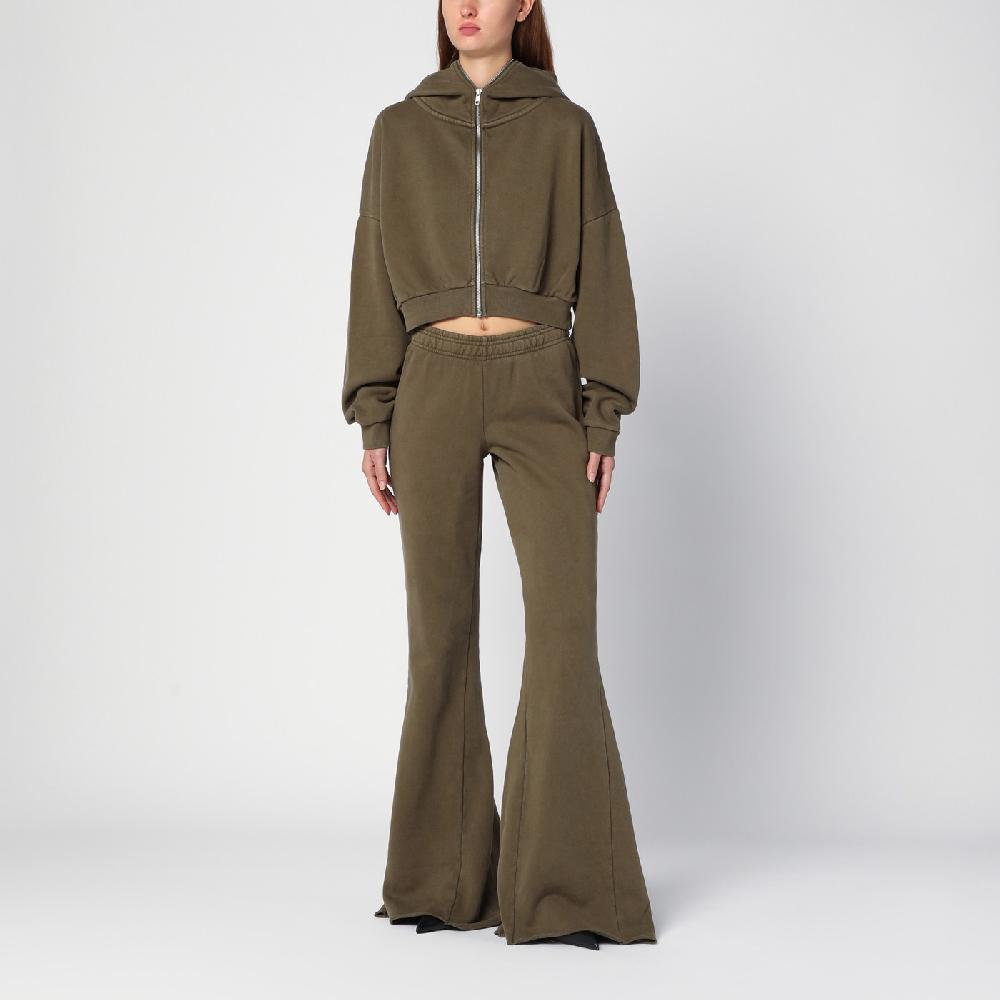 Entire Studios Pantalone a zampa verde militare in cotone organico Presa