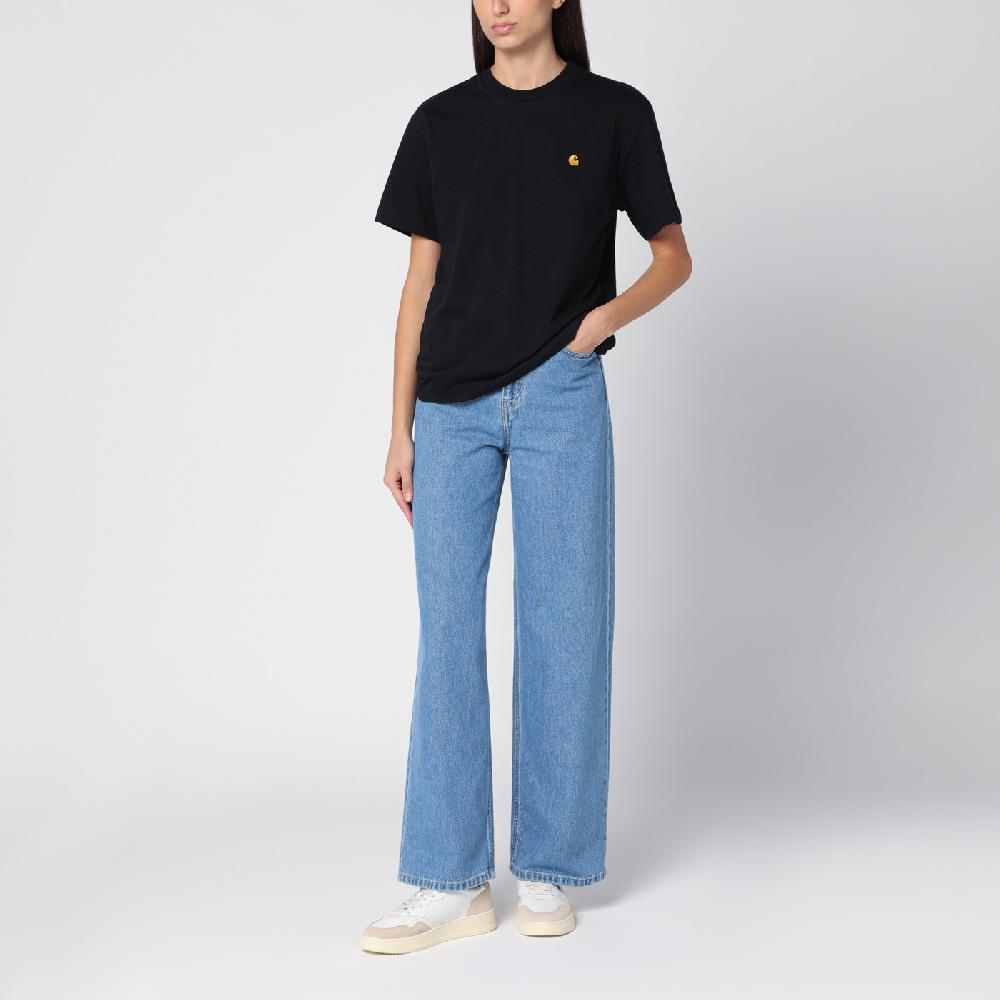 Carhartt WIP W S/S Chase T-Shirt nera Saldi