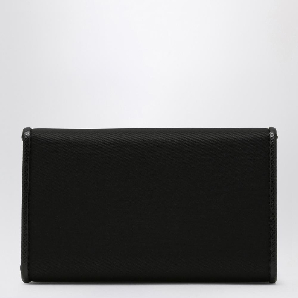 Prada Portachiavi nero in Re-Nylon 2025